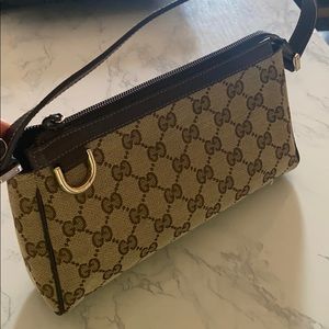 Gucci Monogram Canvas Pochette